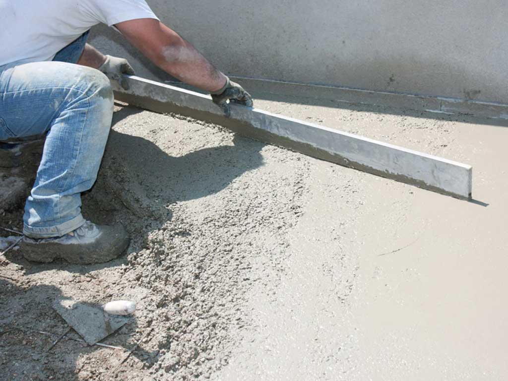 Chape béton